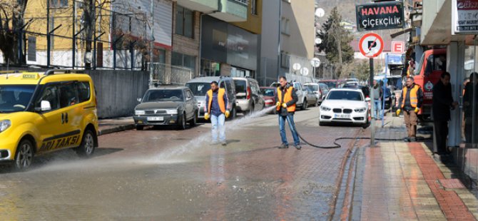 Tunceli Belediyesinden temizlik çalışmaları