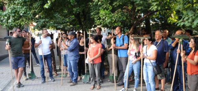 Dersim'de yangın protestosu