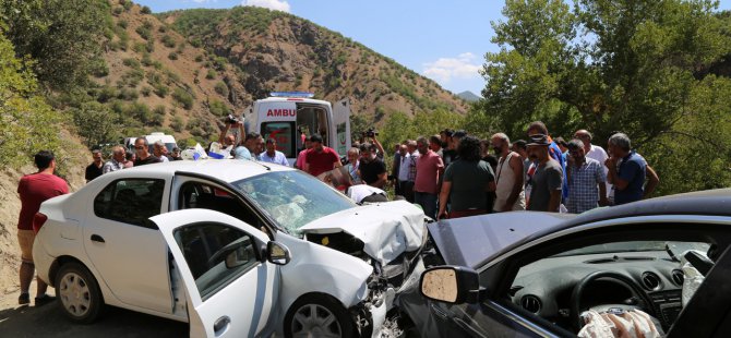 Tunceli’de trafik kazası: 1 ölü, 7 yaralı