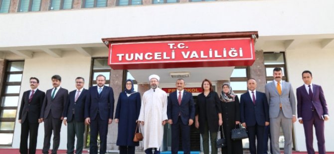 Diyanet İşleri Başkanı Erbaş, Tunceli'de