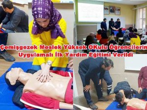 Üniversite öğrencilerine uygulamalı ilk yardım eğitimi