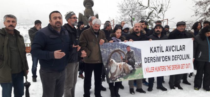 Doğaseverler avcılığı protesto etti