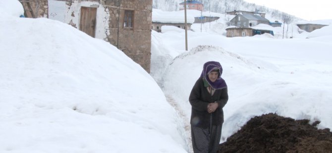 Tüm zorluklara rağmen köyünü terk etmiyor