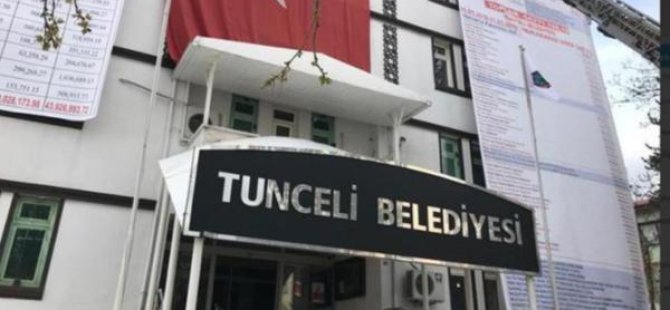 Tunceli Belediyesinden basından yer alan haberlere yanıt