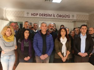 HDP Dersim İl Örgütü, İstanbul saldırısını kınadı