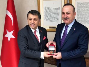 KGK heyeti Bakan Çavuşoğlu’nu ziyaret etti