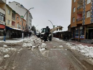 Hozat’ta karla mücadele çalışması