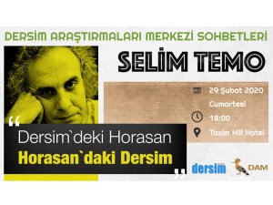 Bir panel: “Dersim’deki Horasan, Horasan’daki Dersim”