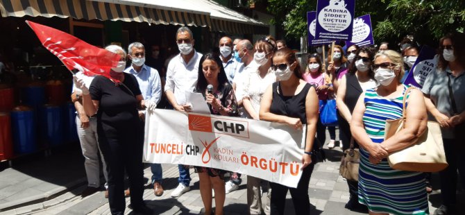 CHP kadın cinayetlerini protesto etti