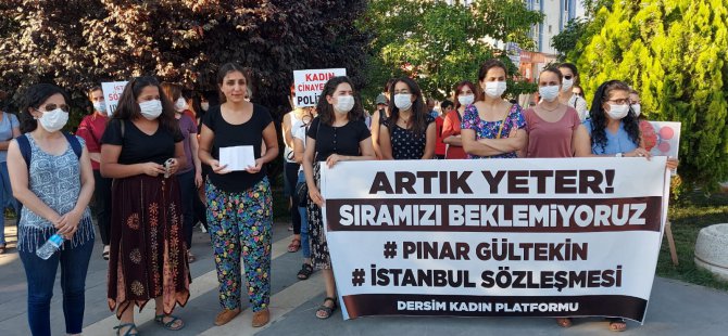 Kadın Platformu, Pınar Gültekin'in öldürülmesini protesto etti