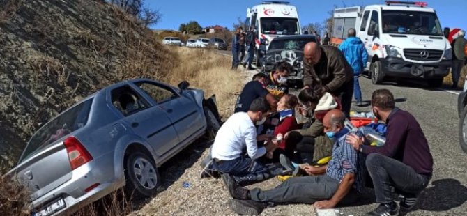 Trafik kazası: 6 yaralı