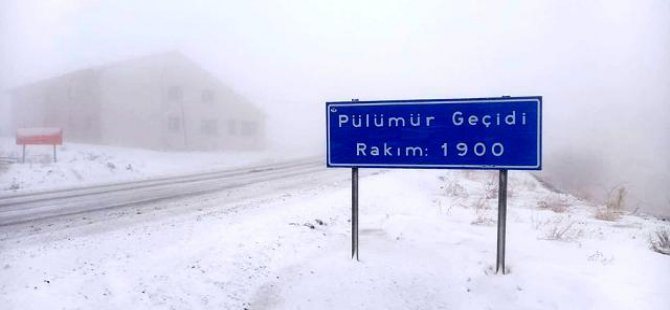 Dersim’de kar yağışı: 56 köy yolunu ulaşıma kapattı