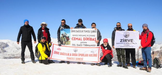 Diribaş anısına Zel Dağ'ına tırmanış gerçekleştirildi