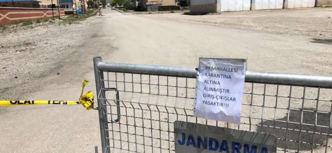 Ovacık'ta 700 nüfuslu mahalle karantinaya alındı