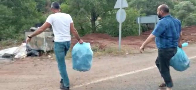 Erzincan ve Dersimli arkadaş grubu Pülümür Vadisinde çöp topladı