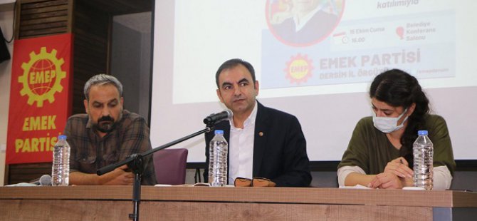 EMEP Genel Başkanı Akdeniz: Kırmızı kartı meydanlarda göstereceğiz