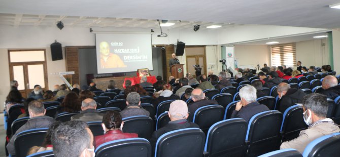 Yazar Haydar Işık, Dersim’de anıldı