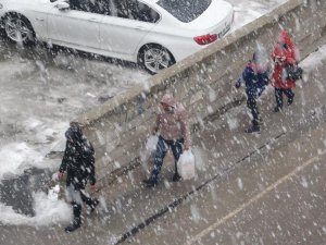 Van’da lapa lapa kar yağışı