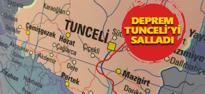 Dersim'de deprem! Sallandık...