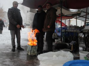 Malazgirt’te kar yağışı