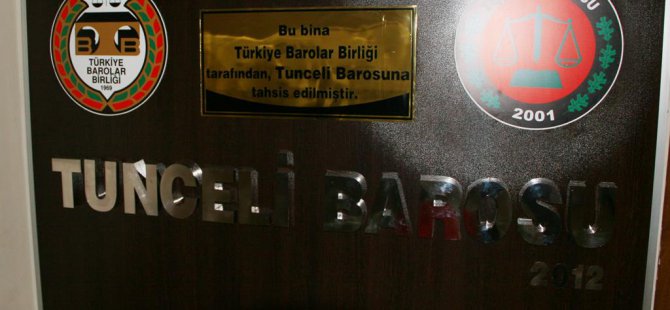 Dersim Barosu’ndan 5 Nisan açıklaması