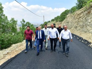 Yeşilyurt'ta yol düzenleme çalışmaları