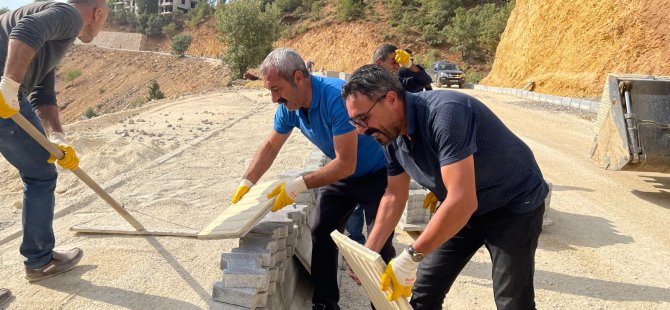 Dersim'de kolektif yol çalışması yapıldı