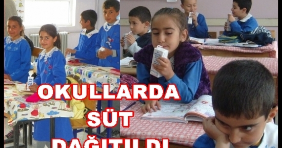 Çemişgezek’te Öğrencilere Süt Dağıtıldı