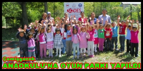 Çemişgezek Anaokuluna Çocuk Oyun Parkı Yapıldı