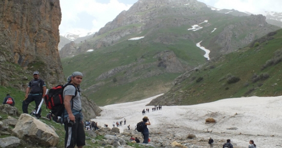 Haziran'da, Tunceli Dağlarında kar keyfi