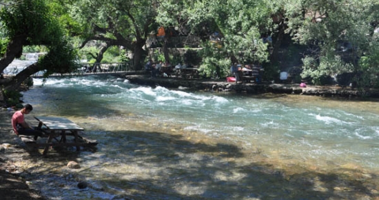 Munzur gözelerinde piknik keyfi