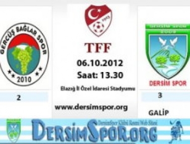 Dersimspor: 3 Gercüş Bağlarspor: 2