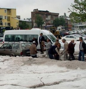 Yaz ayında kışı yaşadılar!