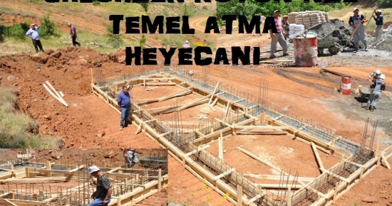 Salördek Köyünde temel atma heyecanı