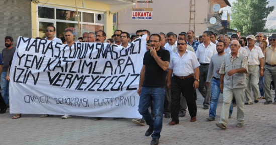 Ovacık’ta, Sürgü Beldesindeki saldırı protesto edildi