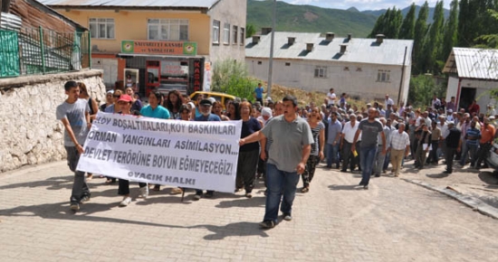 Ovacıkta protestolu eylem ve basın açıklaması