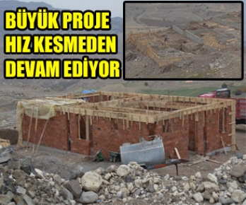 Büyük proje hız kesmeden devam ediyor