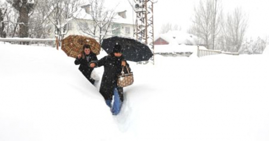 Ovacık’ta Kar 1 Metreye Ulaştı