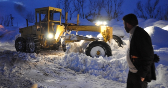 Tunceli’de 34 köy yolu kapalı