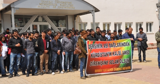 Tunceli Üniversitesinde Dicle Protestosu